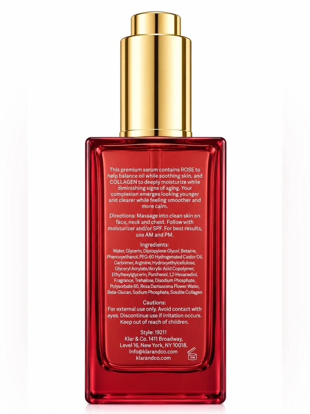 Collagen + Rose Anti-Aging Face Serum • BRAND NEW